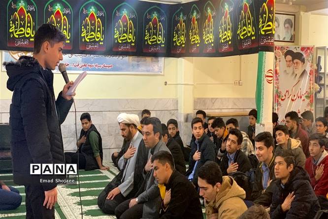 مراسم  عزاداری در دبیرستان نمونه آیت الله خامنه‌ای کاشمر