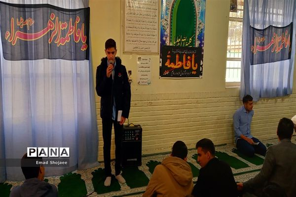 مراسم  عزاداری در دبیرستان نمونه آیت الله خامنه‌ای کاشمر