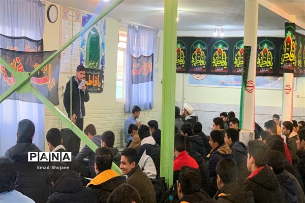 مراسم  عزاداری در دبیرستان نمونه آیت الله خامنه‌ای کاشمر