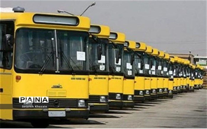 خدمات‌رسانی اتوبوسرانی تهران در آیین وداع با پیکر ۱۱۰ شهید گمنام