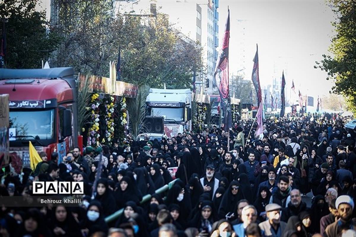 تشییع پیکر 110 شهید گمنام در تهران برگزار شد