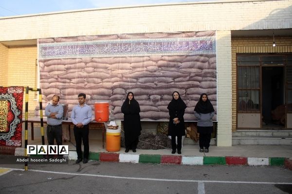 وداع با شهید گمنام  و زیارت عاشورا در دبیرستان متوسطه اول سمیه بوشهر