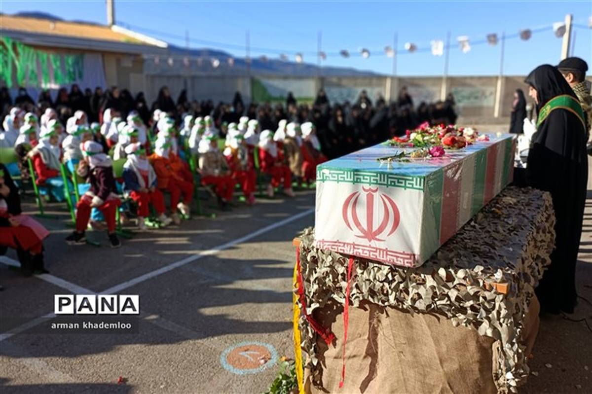 استقبال از شهید گمنام در دبستان راه روشن گلوگاه/فیلم