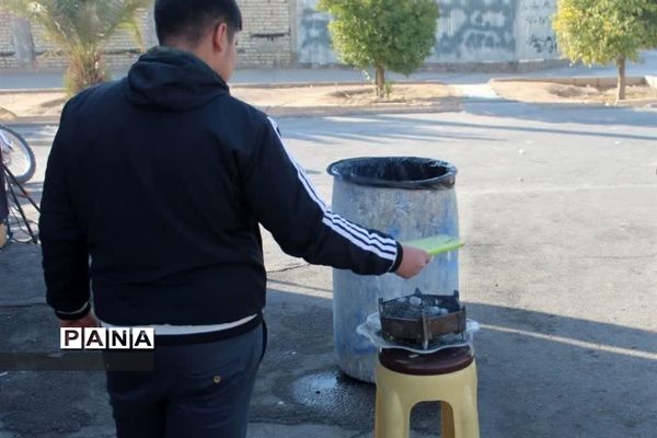 برپایی موکب نوجوانان مسجد سیدالشهدا شیراز
