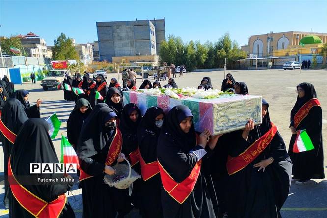 تشییع پیکر شهدای گمنام در مدارس