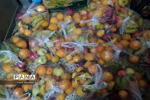 تهیه و توزیع بسته های غذایی کمک به نیازمندان  به مناسبت شب یلدا