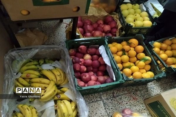 تهیه و توزیع بسته های غذایی کمک به نیازمندان  به مناسبت شب یلدا