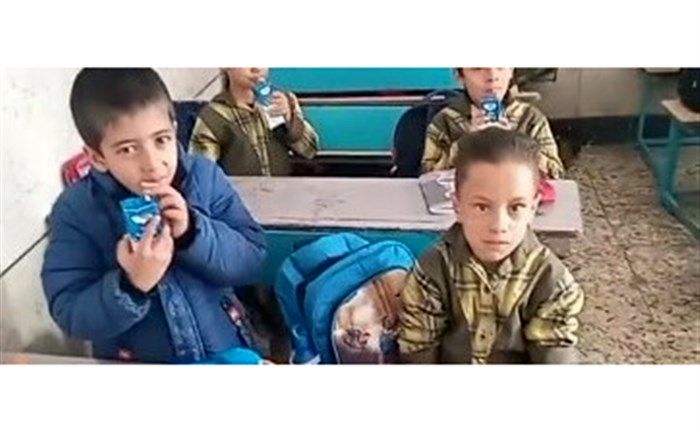 توزیع شیر در مدارس منطقه فلاورجان/فیلم