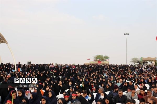 مراسم تشییع و تدفین شهید گمنام  هشت سال دفاع مقدس در بام فرهنگی امیدیه