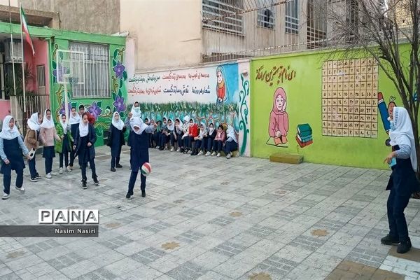 افتتاحیه طرح صد روز صد مسابقه و مسابقه داژبال در دبستان سارا شهرستان ملارد