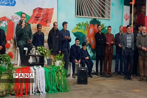 مراسم استقبال از شهید گمنام در دبستان شهید قدوسی کلوده
