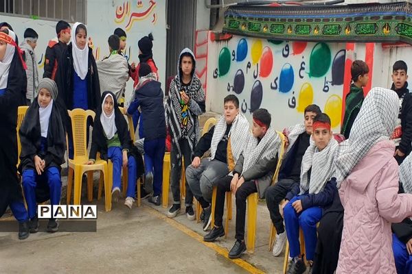 مراسم استقبال از شهید گمنام در دبستان شهید قدوسی کلوده
