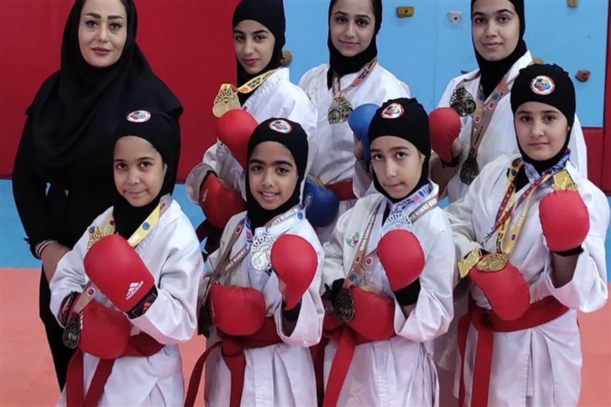 درخشش ورزشکاران دختر حبیب آباد در مسابقات بین‌المللی کاراته ایران زمین