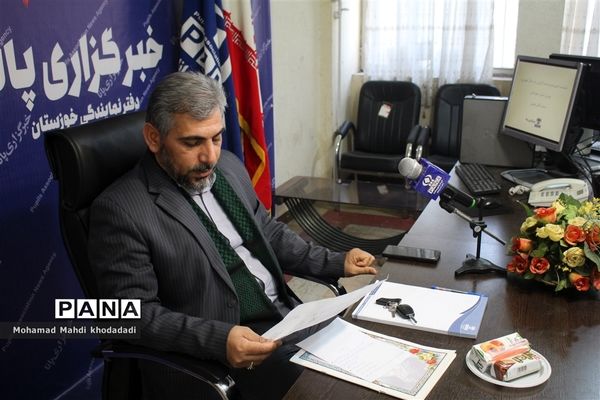 نشست خبری مدیر هسته گزینش اداره کل آموزش و پرورش خوزستان