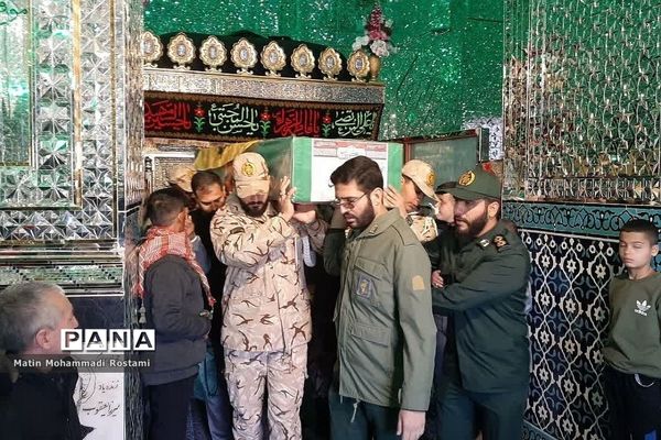 مراسم تشییع پیکر شهید مدافع حرم در شهرستان پیشوا
