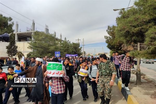 راهپیمایی حماسه ٩ دی در شهرستان بیضاء