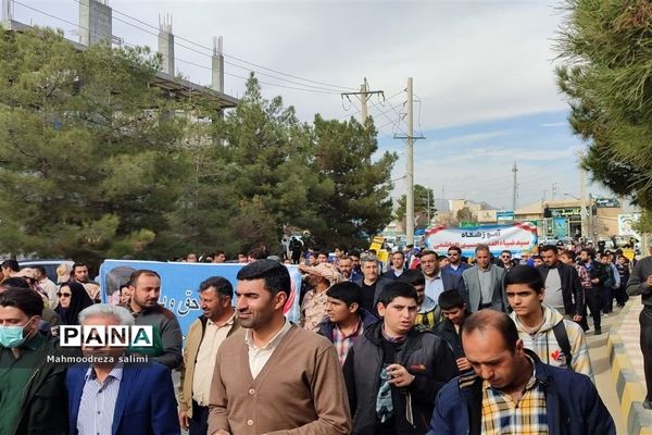 راهپیمایی حماسه ٩ دی در شهرستان بیضاء