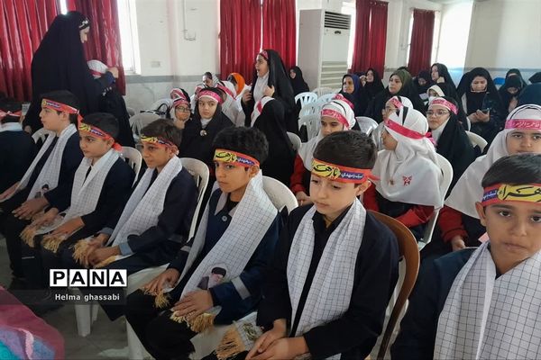 مراسم سالگرد سردار سلیمانی در اداره آموزش و پرورش شهرستان قائمشهر