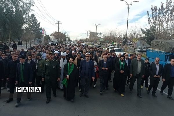 نماز جمعه‌ فشافویه همراه با راهپیمایی محکـومیت جنایت تروریستی کرمان