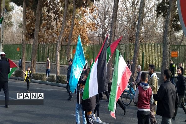 راهپیمایی محکومیت حادثه تروریستی کرمان در  البرز