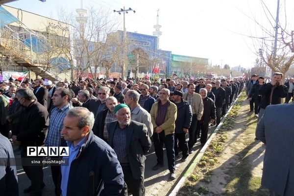 راهپیمائی مردم ولایتمدار بجنورد