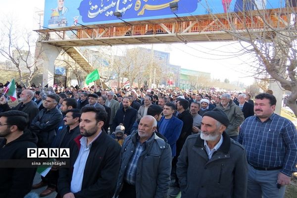 راهپیمائی مردم ولایتمدار بجنورد