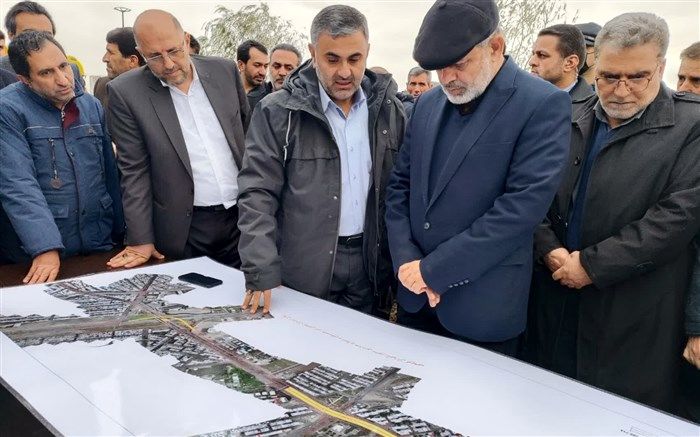 وزیر کشور از روند ساخت بزرگترین تقاطع زنجان بازدید کرد
