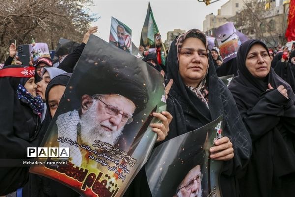 تشییع  شهدای حادثه تروریستی کرمان در مشهد مقدس