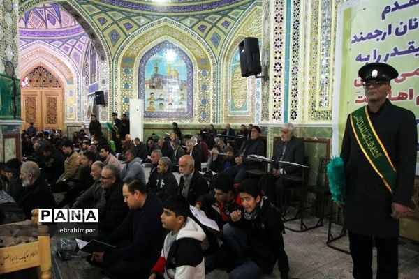 مراسم دعای ندبه هیات رزمندگان اسلام در حرم مطهر حضرت محمد هلال بن علی (ع) آران و بیدگل