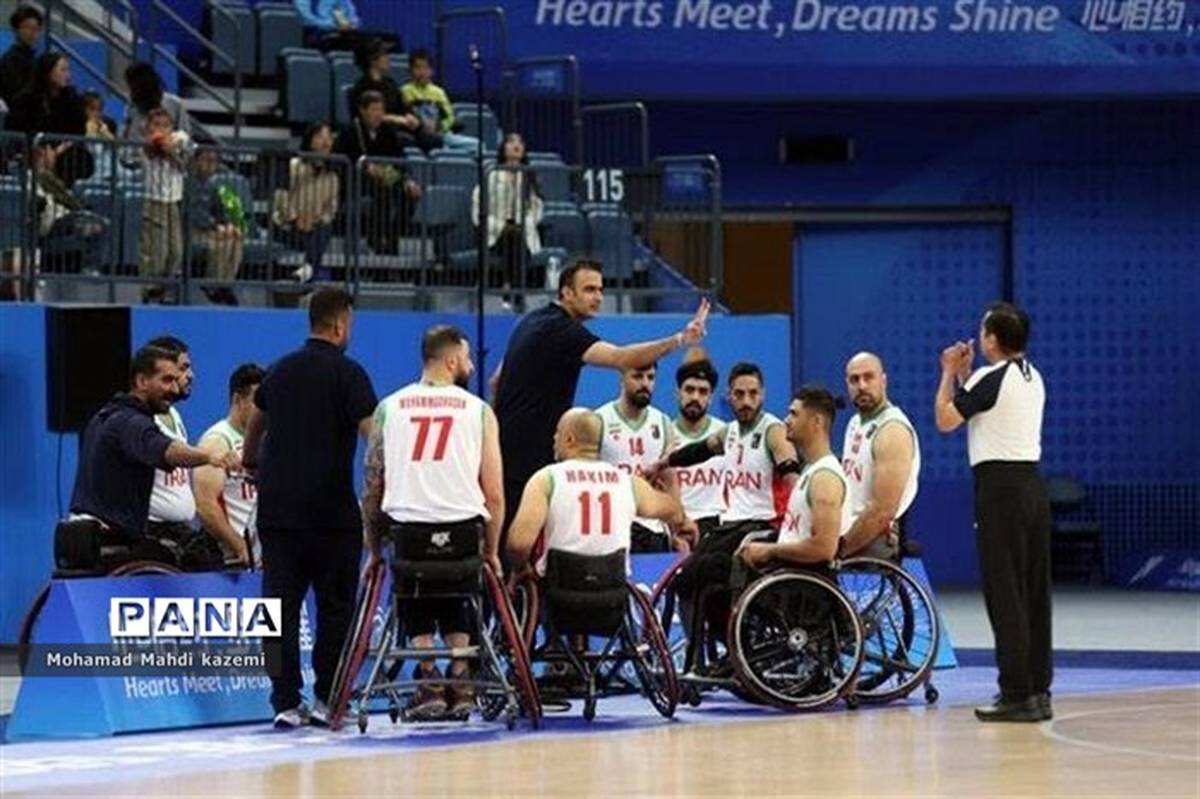 پیروزی تیم ملی بسکتبال با ویلچیر مردان ایران در برابر کره جنوبی