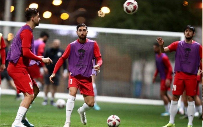 آخرین تمرین تیم ملی فوتبال پیش از بازی فلسطین