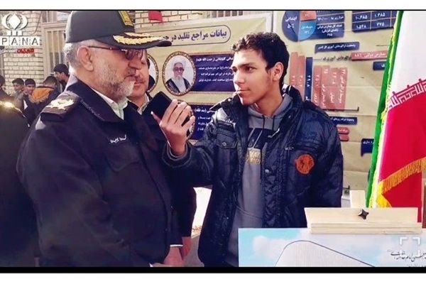 گفتگوی خبرنگار پانا با فرمانده انتظامی قم پیرامون راهپیمایی 22 بهمن/ فیلم