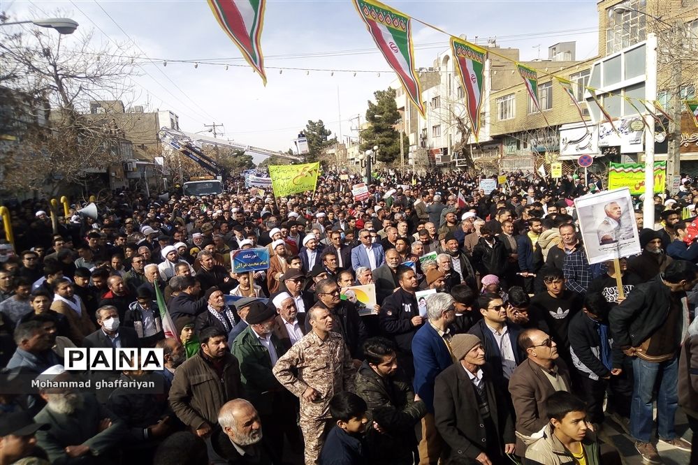 حماسه راهپیمایی یوم الله 22 بهمن در شهرستان تربت‌جام