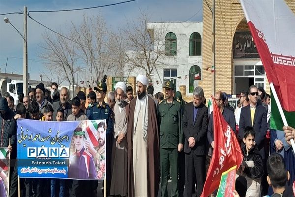 راهپیمایی ۲۲ بهمن در شهرستان بام و صفی‌آباد