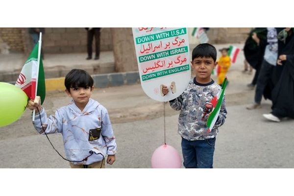 حضور پورشور مردم رابر در راهپیمایی 22 بهمن/فیلم