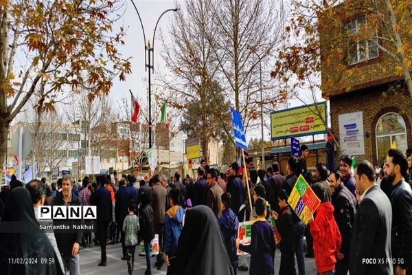 راهپیمایی یوم الله ۲۲ بهمن در شهرستان کاشمر