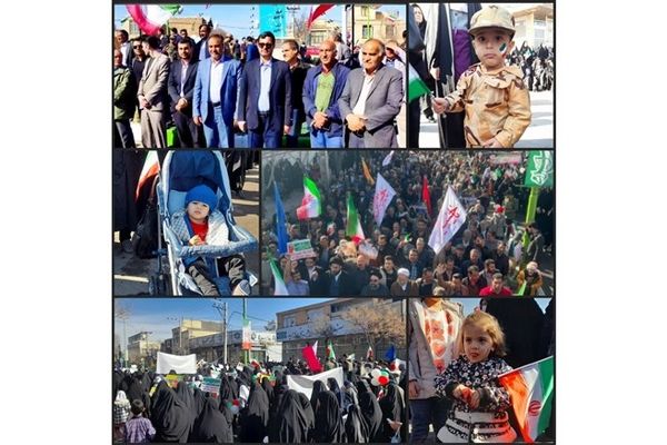 حماسه حضور در اردستان با برپایی جشن ۴۵ سالگی انقلاب‌/ فیلم