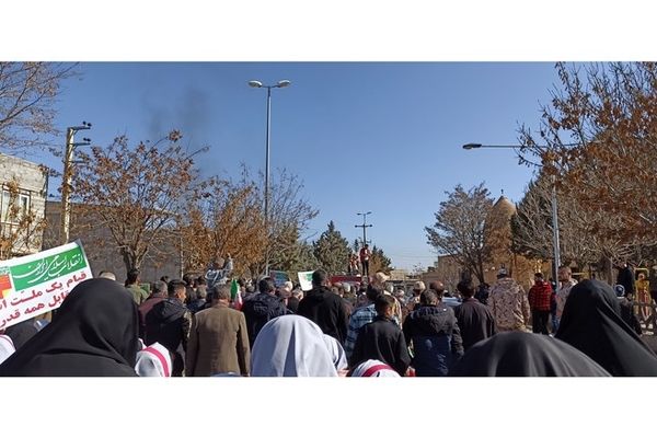 ضیاءآبادی‌ها  در راهپیمایی ۲۲ بهمن  باز هم درخشیدند/ فیلم