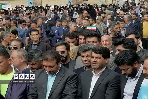 حضور حماسی و پرشور مردم شهرستان بیضا در راهپیمایی ۲۲ بهمن ماه