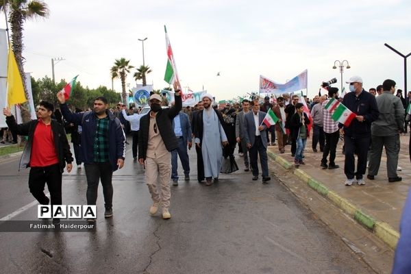 راهپیمایی ۲۲ بهمن در بوشهر