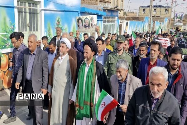 راهپیمایی ۲۲ بهمن در آران و بیدگل