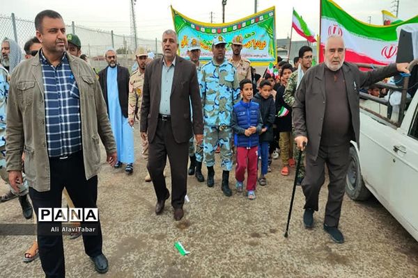 راهپیمایی ۲۲ بهمن در جزیره شیف