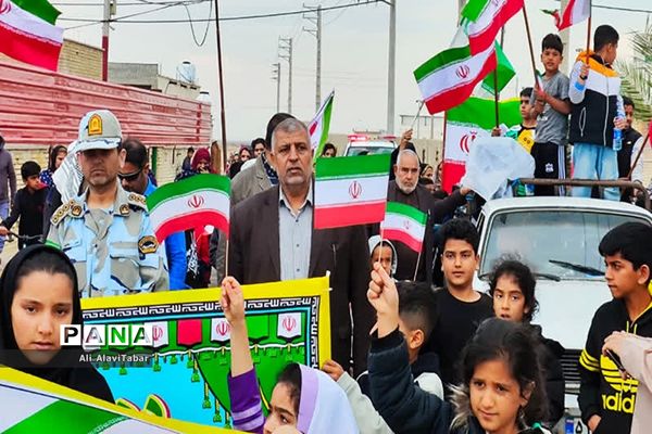 راهپیمایی ۲۲ بهمن در جزیره شیف
