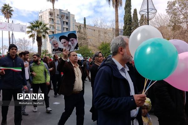 راهپیمایی 22 بهمن 1402 در شیراز