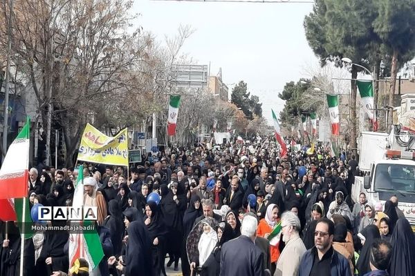 مراسم راهپیمایی یوم الله 22 بهمن در شهرستان سبزوار