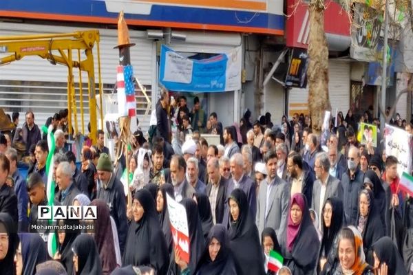 مراسم راهپیمایی یوم الله 22 بهمن در شهرستان سبزوار