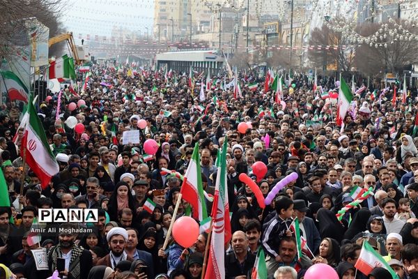 راهپیمایی 22 بهمن در مشهد