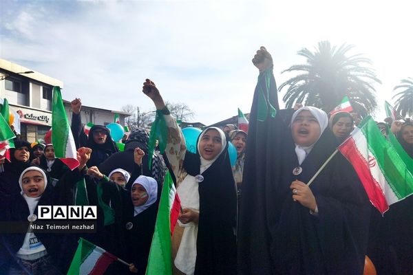 راهپیمایی ۲۲ بهمن در  قائمشهر