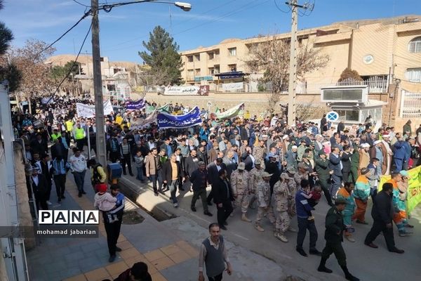 راهپیمایی 22 بهمن در شهرستان کلات