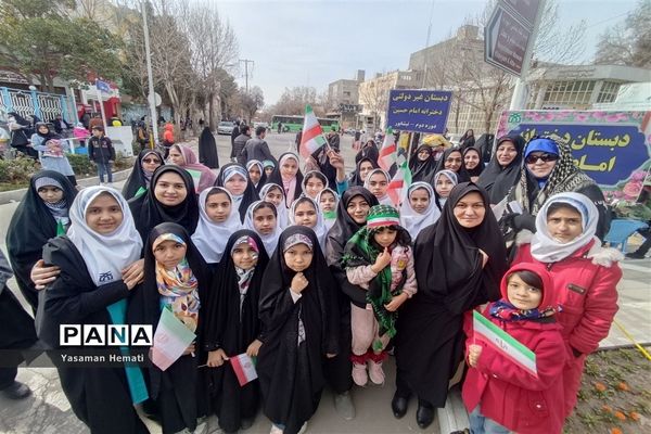 راهپیمایی 22 بهمن در نیشابور